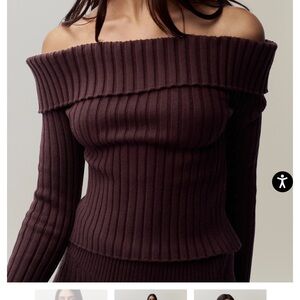 Guizio off the shoulder sweater